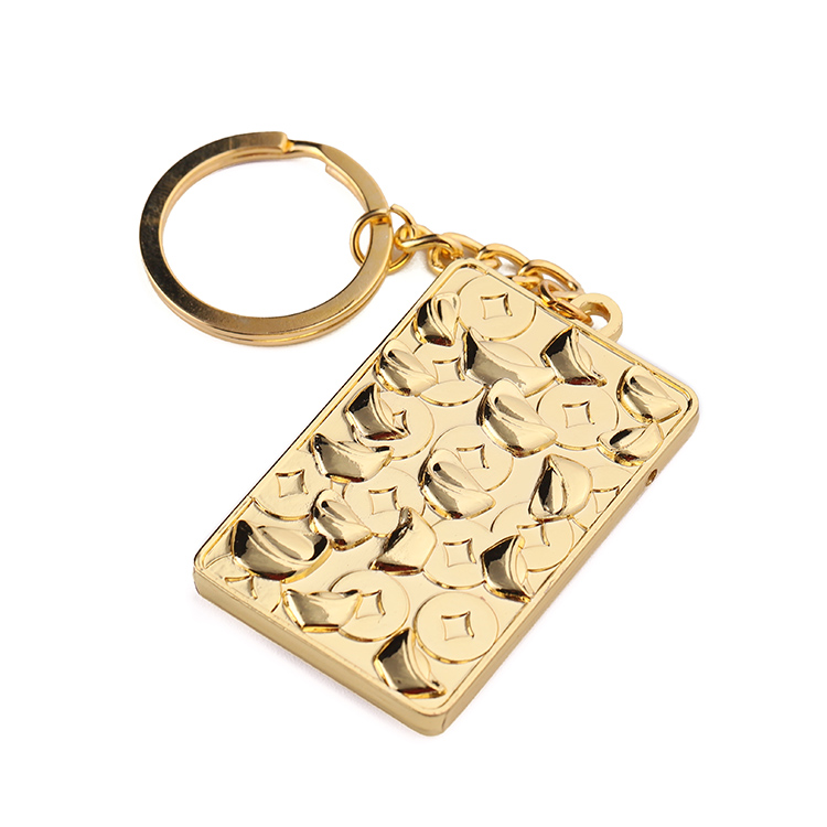 Golden Metal Manufacturers Plate Keychain Animal Keyring Craft Key Chain