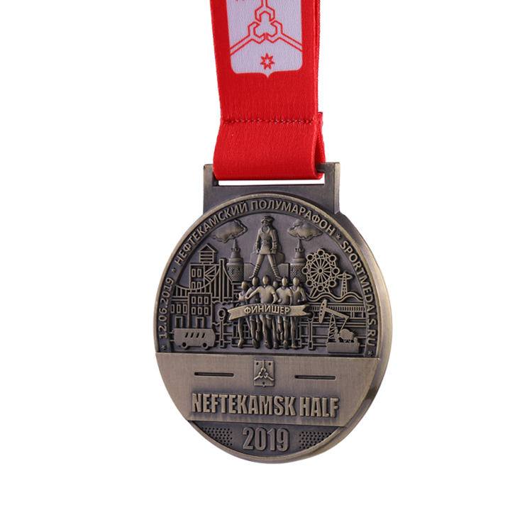 Customade Marathon Medal Horse Brass Medallions Made Half Medals