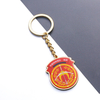 Customized Army Logos Keyrings Paper Printing Keychain with Epoxy