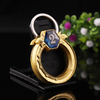 Wholesale Key Ring Decoration Keychain Gold Personalised Logo Metal Shopping