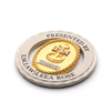 Custom Metal Two Color Sliver Gold Rotatable Usn Double Coin