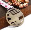 Custom Copper Military International Grappling Game Medal with Lanyard