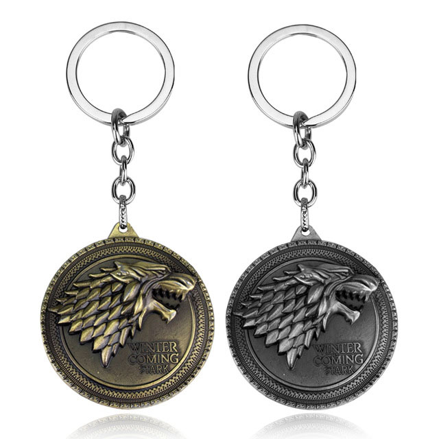 Game Of Thrones House Stark Wolf Keychain