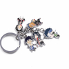 Round Animal Anime Pin Enamel Metal Prefect Badge Keychain Gift