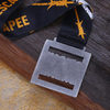 Rectangular Metal Medallion Engraved with The Client's Logo