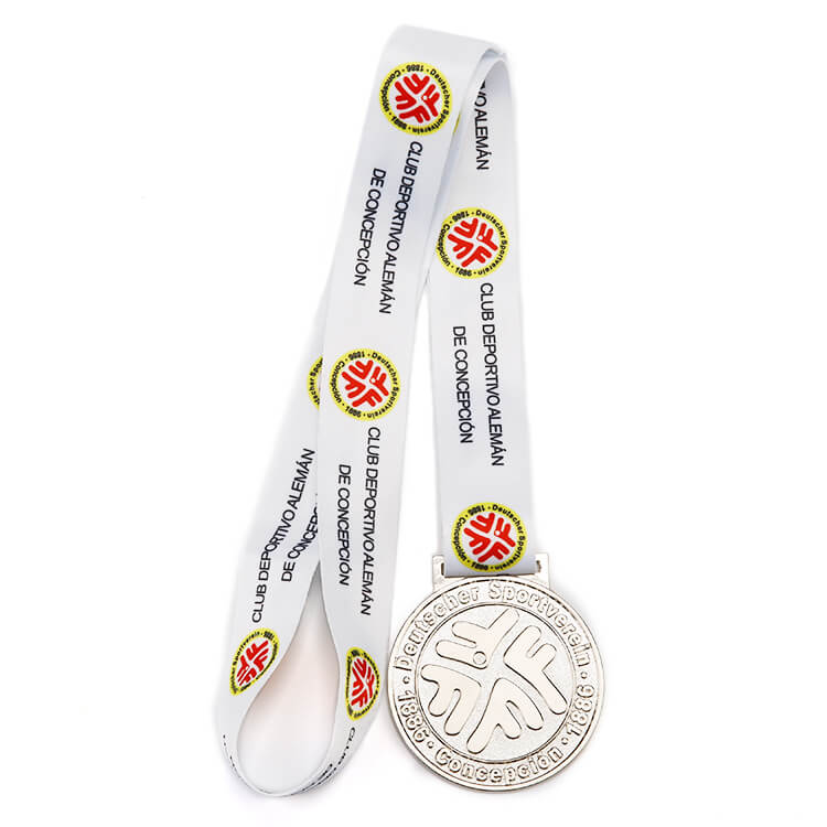 Customized Metal Medal For Club with Raised Text Logo