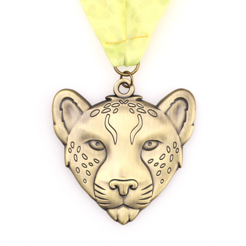 Medal Animal Medallion Bronze Star Custom 2d 3d Metal Gold Chain Men Medallion