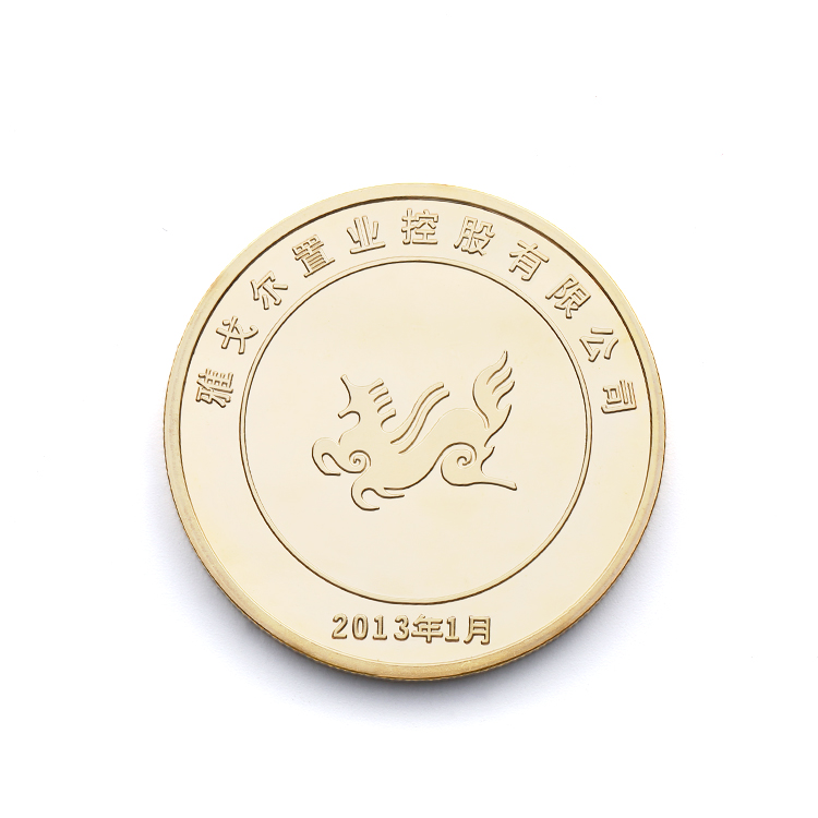 Metal Plate Craft Funny Custom Logo Souvenir Coins of High Quality Chinese Gold Silver Coin
