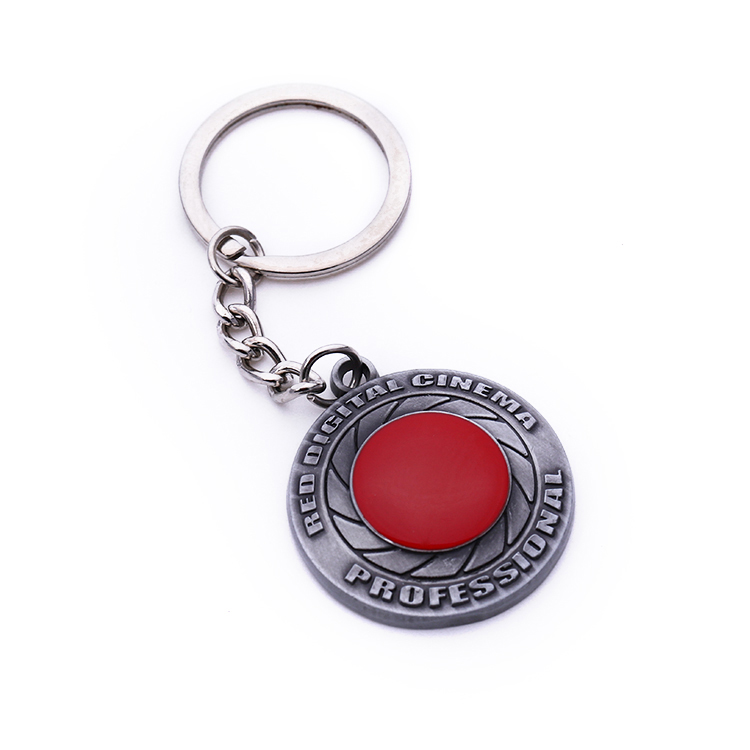 Custom Metal Cast Iron Round Keychains for Cars