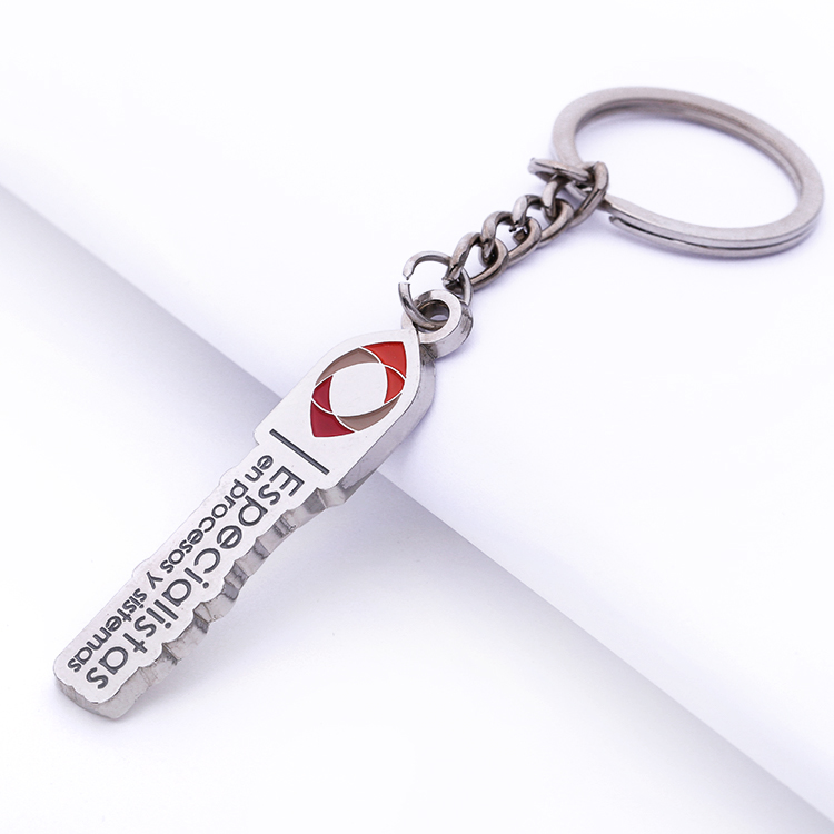 Wholesale Metal Custom Silver Letter Soft Enamel Keychain