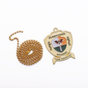 Necklace Medallion Gold Chain Men Custom Medal