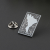 Silver Security Badges Antique Lapel Pins Roller Pin Bagde